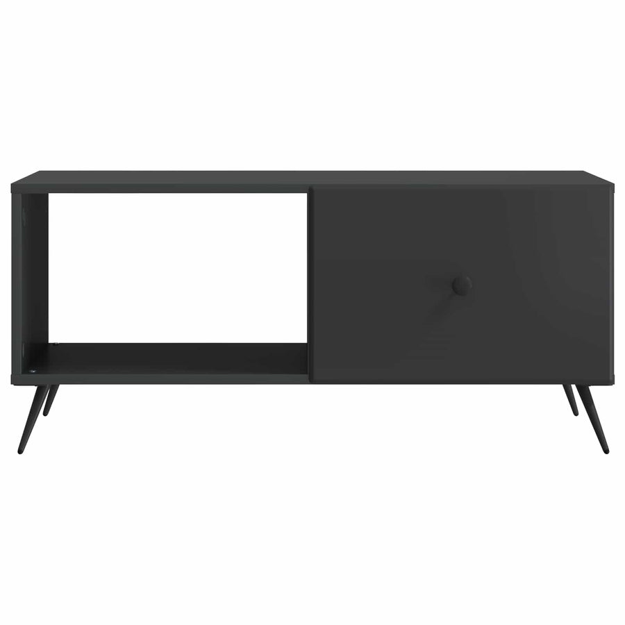Salontafel Zwart 90 x 50 x 40 cm Bewerkt hout
