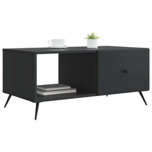 Salontafel Zwart 90 x 50 x 40 cm Bewerkt hout