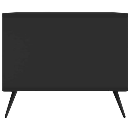 Salontafel Zwart 90 x 50 x 40 cm Bewerkt hout