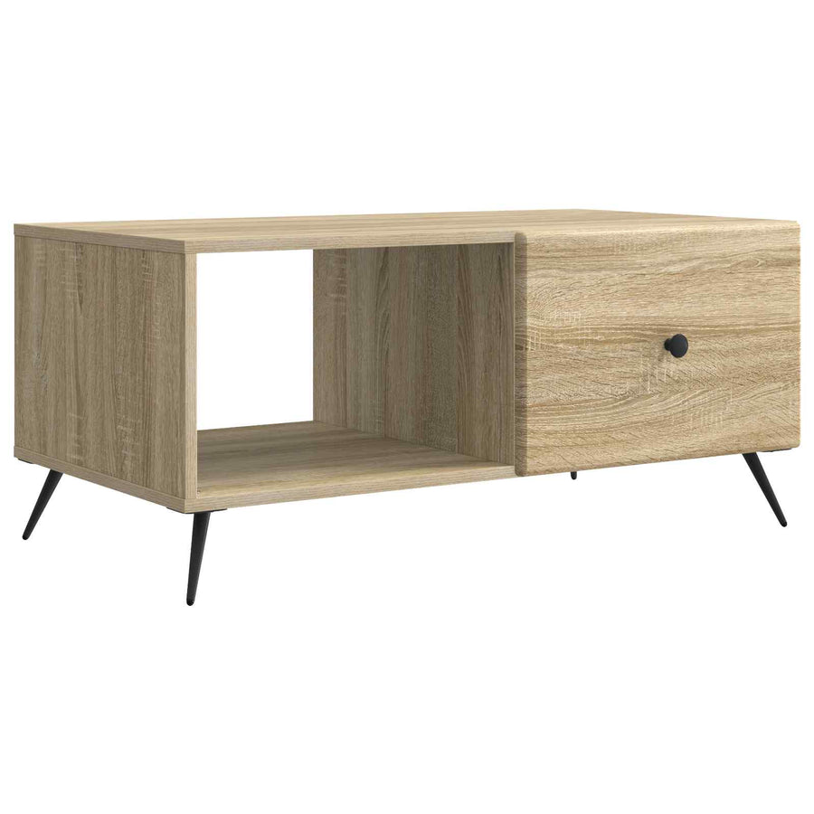 Salontafel Sonoma Eiken 90 x 50 x 40 cm Bewerkt hout