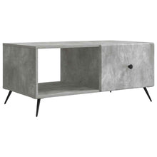 Salontafel Betongrijs 90 x 50 x 40 cm Bewerkt hout