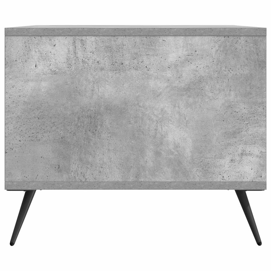 Salontafel Betongrijs 90 x 50 x 40 cm Bewerkt hout