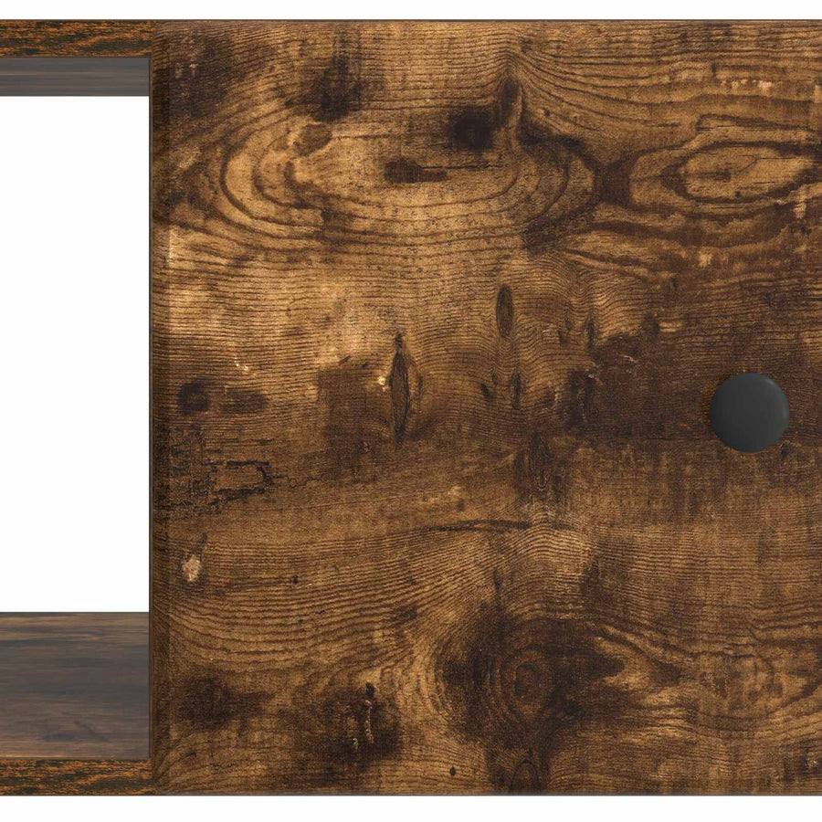 Salontafel Gerookt eiken 90 x 50 x 40 cm Bewerkt hout