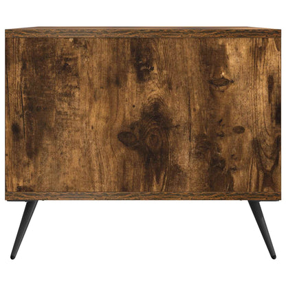 Salontafel Gerookt eiken 90 x 50 x 40 cm Bewerkt hout