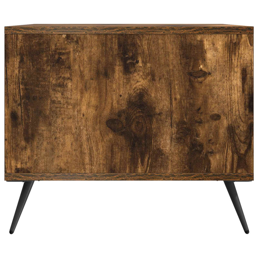 Salontafel Gerookt eiken 90 x 50 x 40 cm Bewerkt hout