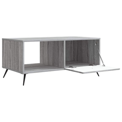 Salontafel Grijs sonoma 90 x 50 x 40 cm Bewerkt hout