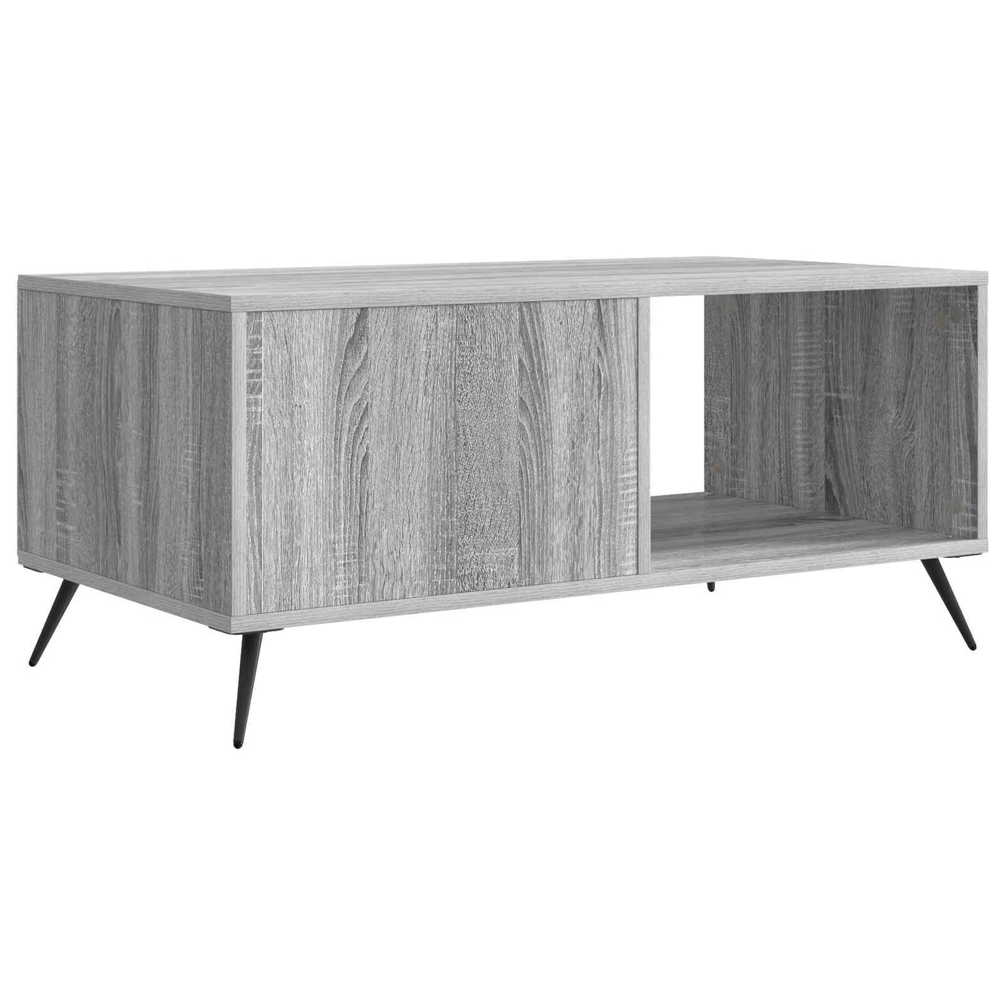 Salontafel Grijs sonoma 90 x 50 x 40 cm Bewerkt hout