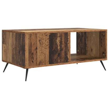 Salontafel Oud hout 90 x 50 x 40 cm Bewerkt hout