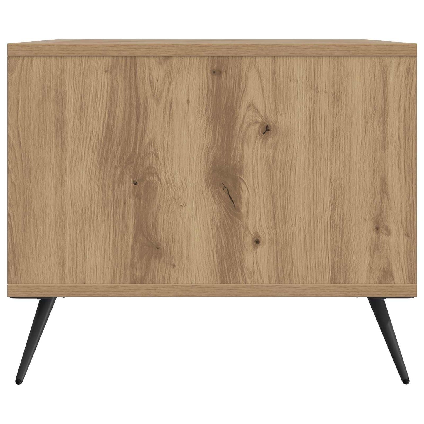 Salontafel Artisanaal eiken 90 x 50 x 40 cm Bewerkt hout