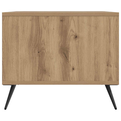Salontafel Artisanaal eiken 90 x 50 x 40 cm Bewerkt hout