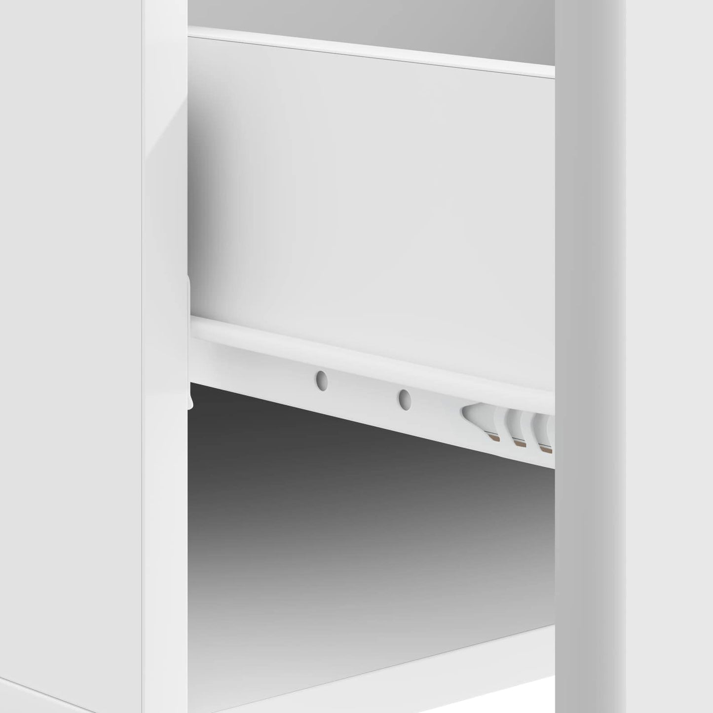 Salontafel met lade Wit 49 x 50 x 40 cm Bewerkt hout