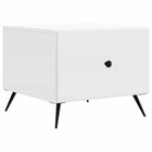 Salontafel wit 49x50x40 cm bewerkt hout