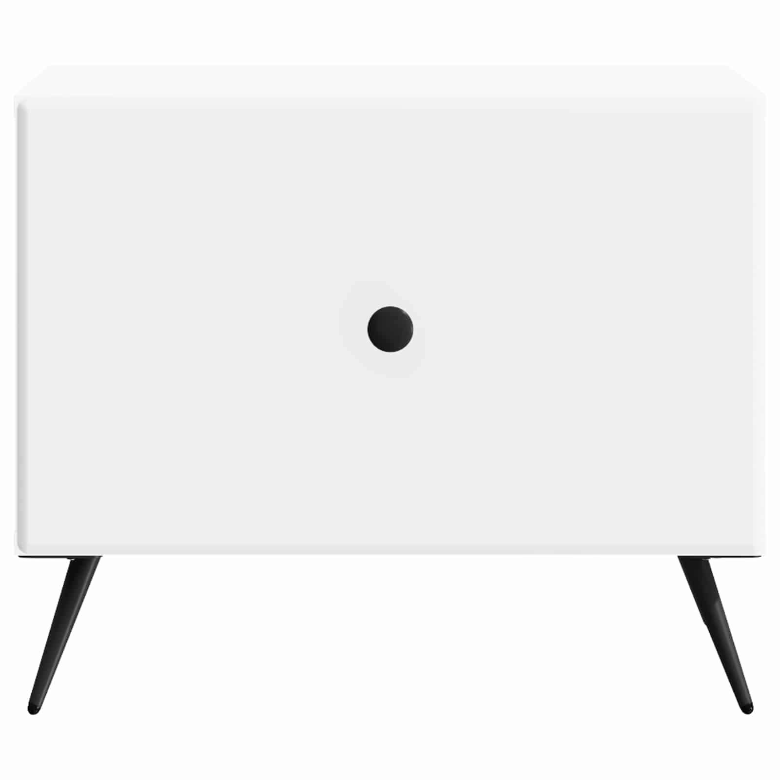 Salontafel met lade Wit 49 x 50 x 40 cm Bewerkt hout