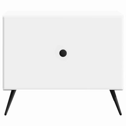 Salontafel met lade Wit 49 x 50 x 40 cm Bewerkt hout
