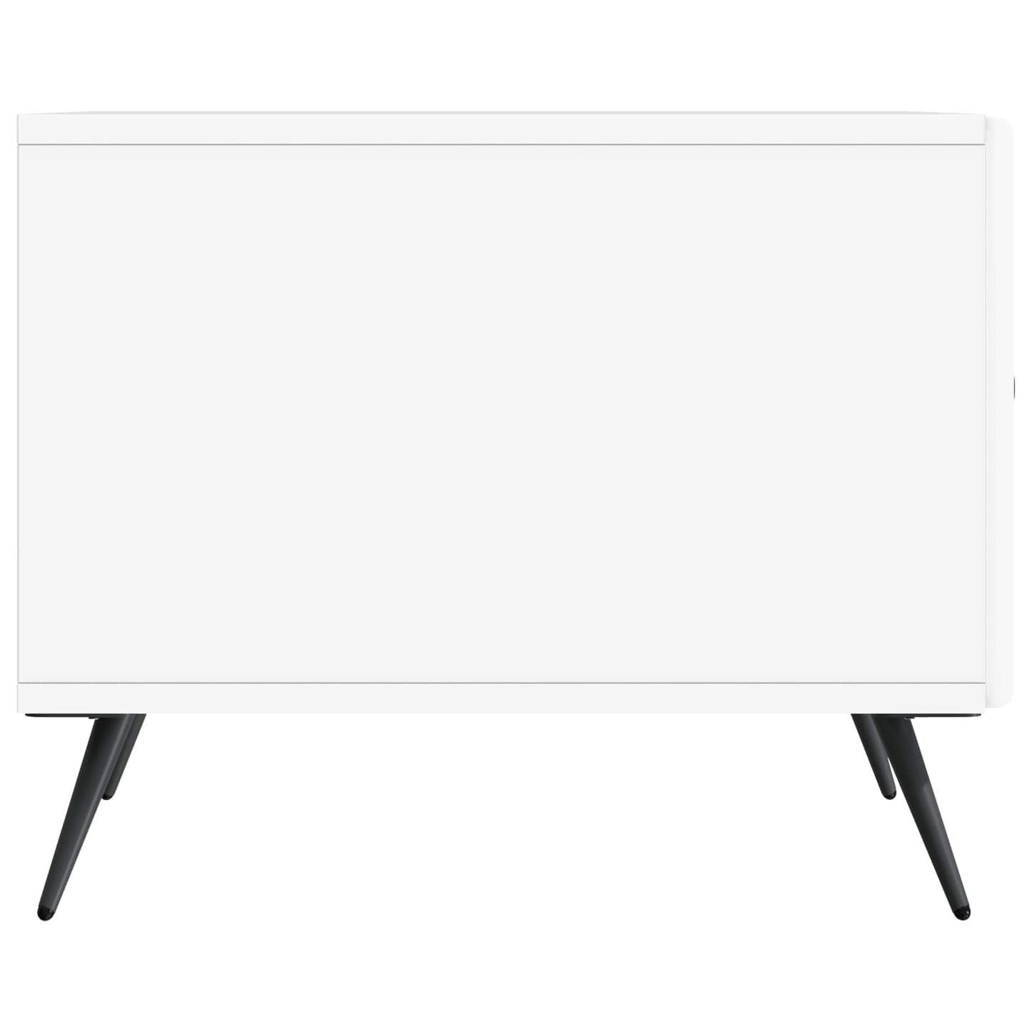 Salontafel met lade Wit 49 x 50 x 40 cm Bewerkt hout