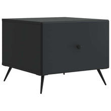 Salontafel met lade Zwart 49 x 50 x 40 cm Bewerkt hout