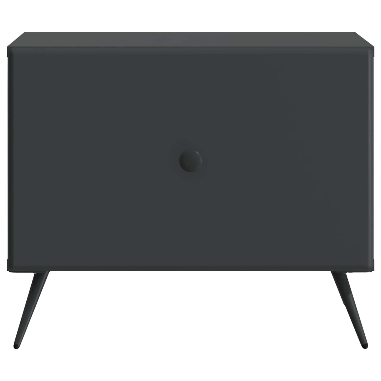 Salontafel met lade Zwart 49 x 50 x 40 cm Bewerkt hout