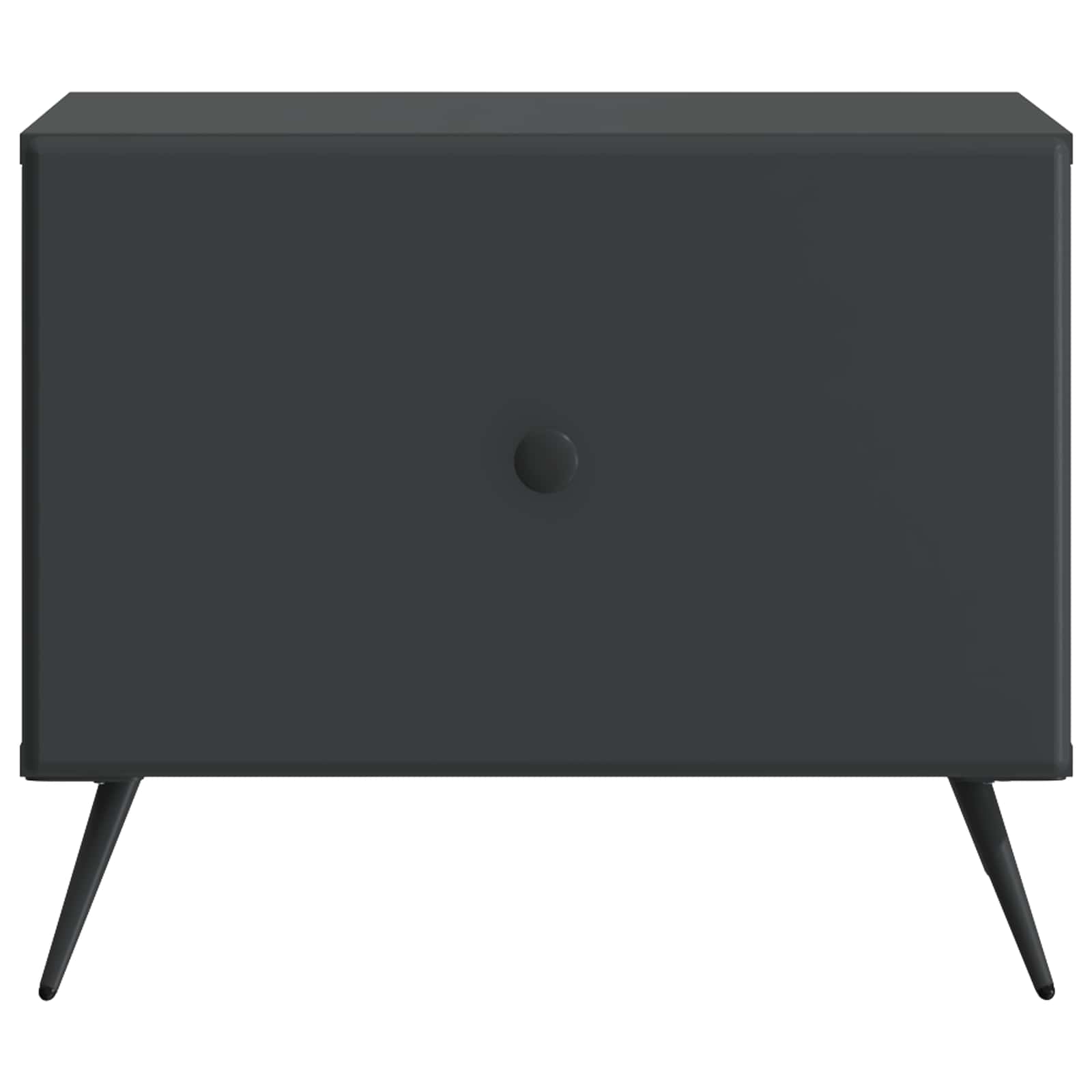 Salontafel met lade Zwart 49 x 50 x 40 cm Bewerkt hout
