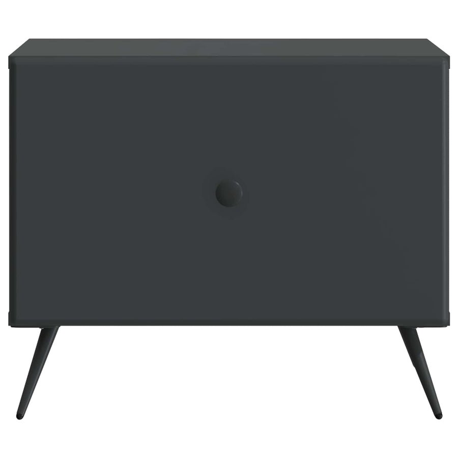 Salontafel met lade Zwart 49 x 50 x 40 cm Bewerkt hout