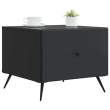 Salontafel met lade Zwart 49 x 50 x 40 cm Bewerkt hout