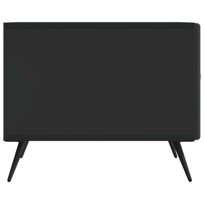 Salontafel met lade Zwart 49 x 50 x 40 cm Bewerkt hout