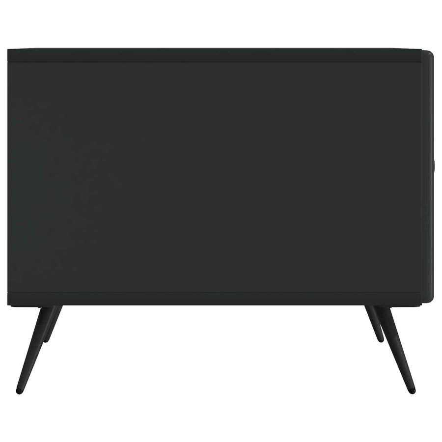 Salontafel met lade Zwart 49 x 50 x 40 cm Bewerkt hout
