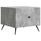 Salontafel 49x50x40 cm betongrijs bewerkt hout