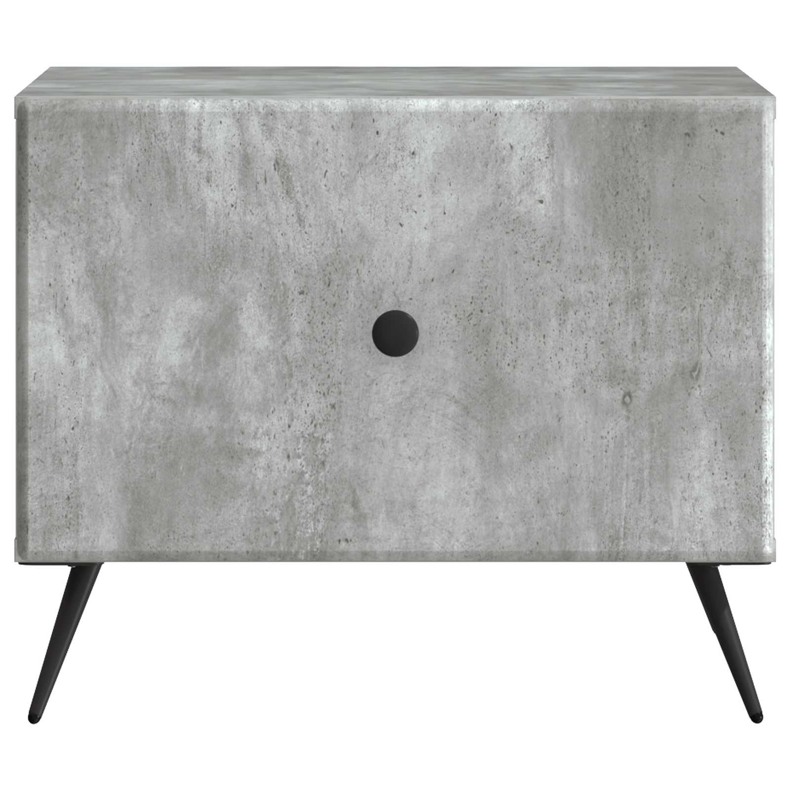 Salontafel met lade Betongrijs 49 x 50 x 40 cm Bewerkt hout