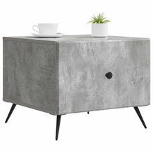 Salontafel met lade Betongrijs 49 x 50 x 40 cm Bewerkt hout