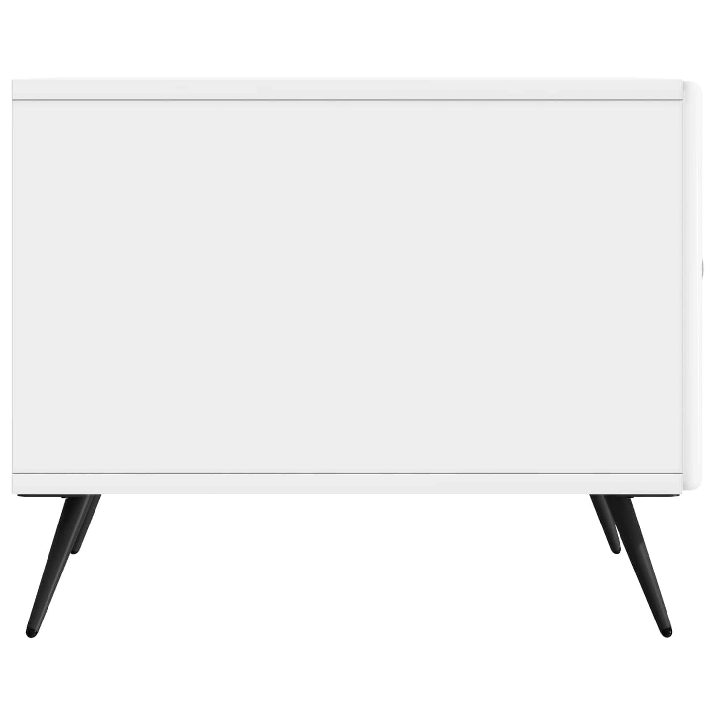 Salontafel met lade Hoogglans Wit 49 x 50 x 40 cm Bewerkt hout