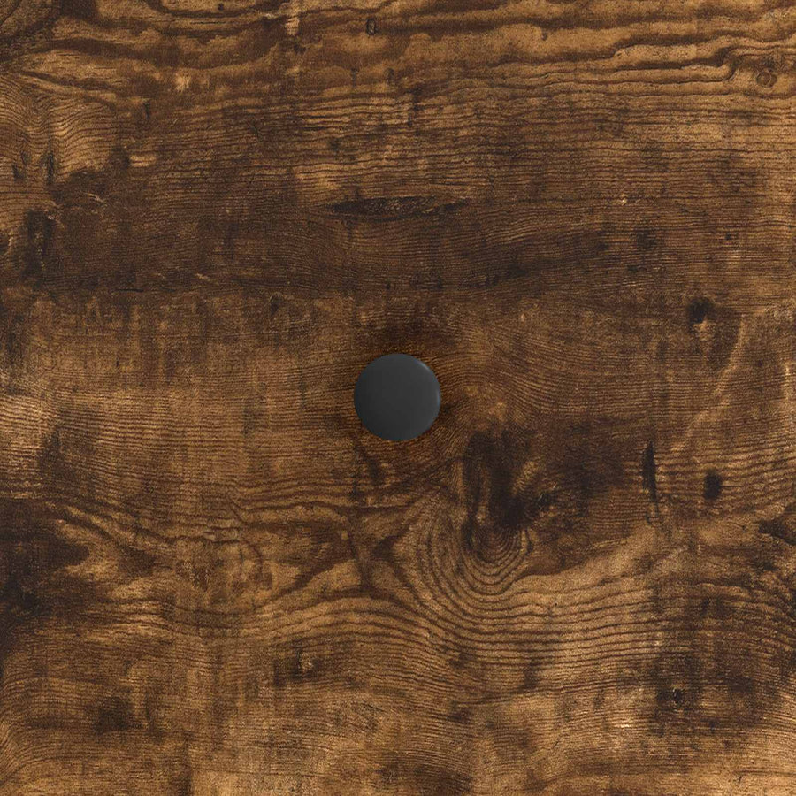 Salontafel met lade Gerookt eiken 49 x 50 x 40 cm Bewerkt hout