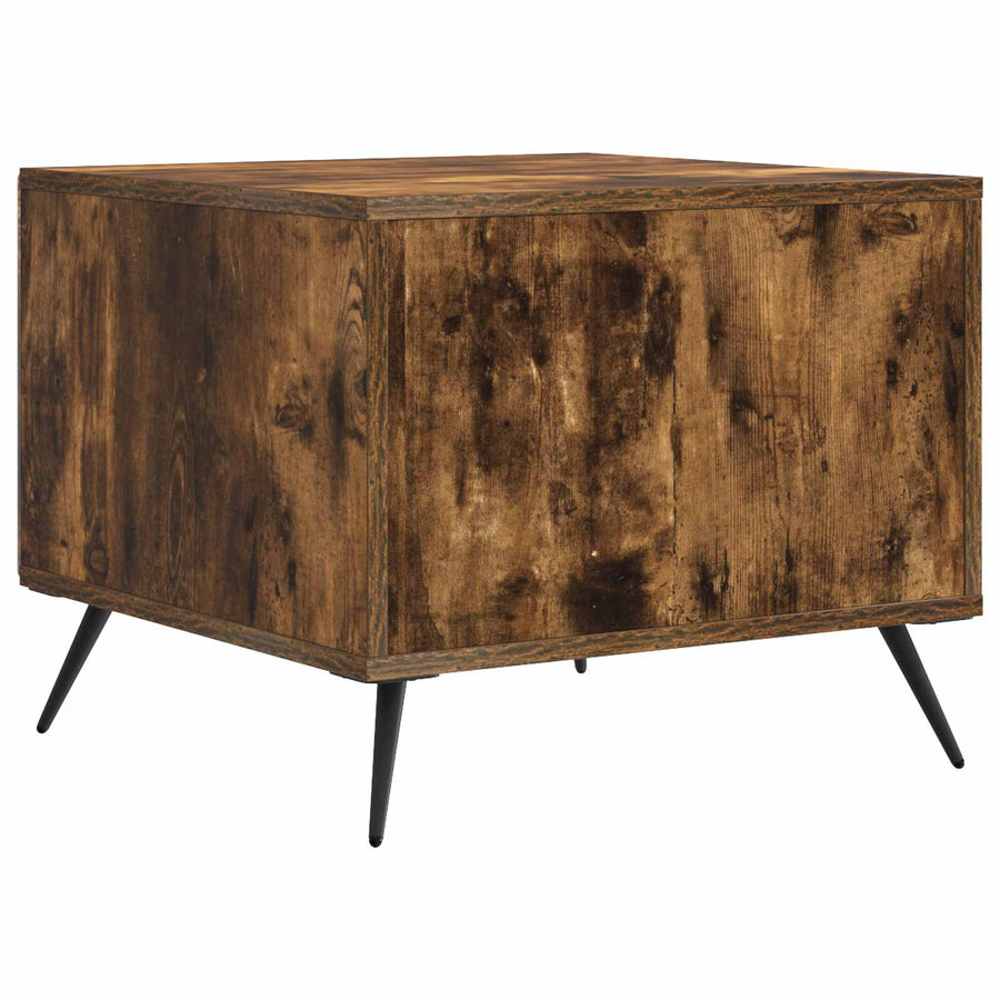 Salontafel met lade Gerookt eiken 49 x 50 x 40 cm Bewerkt hout