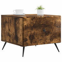 Salontafel met lade Gerookt eiken 49 x 50 x 40 cm Bewerkt hout