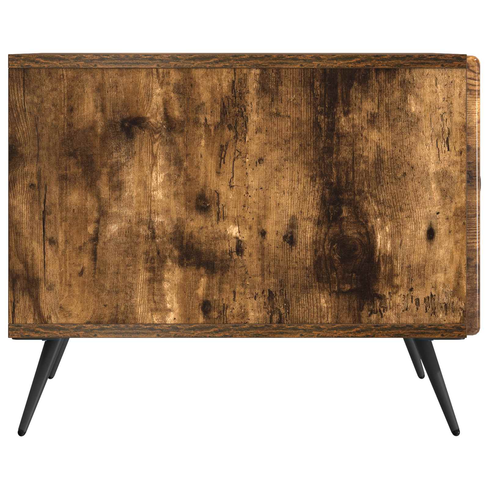 Salontafel met lade Gerookt eiken 49 x 50 x 40 cm Bewerkt hout