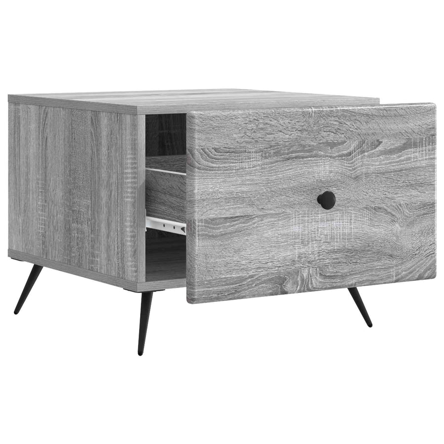 Salontafel met lade Grijs sonoma 49 x 50 x 40 cm Bewerkt hout