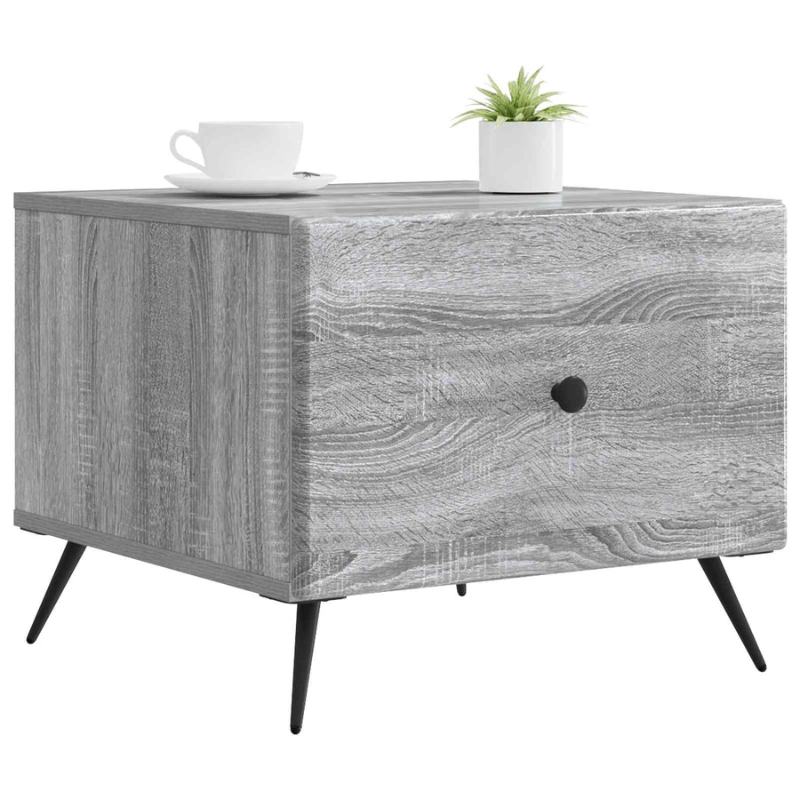 Salontafel met lade Grijs sonoma 49 x 50 x 40 cm Bewerkt hout