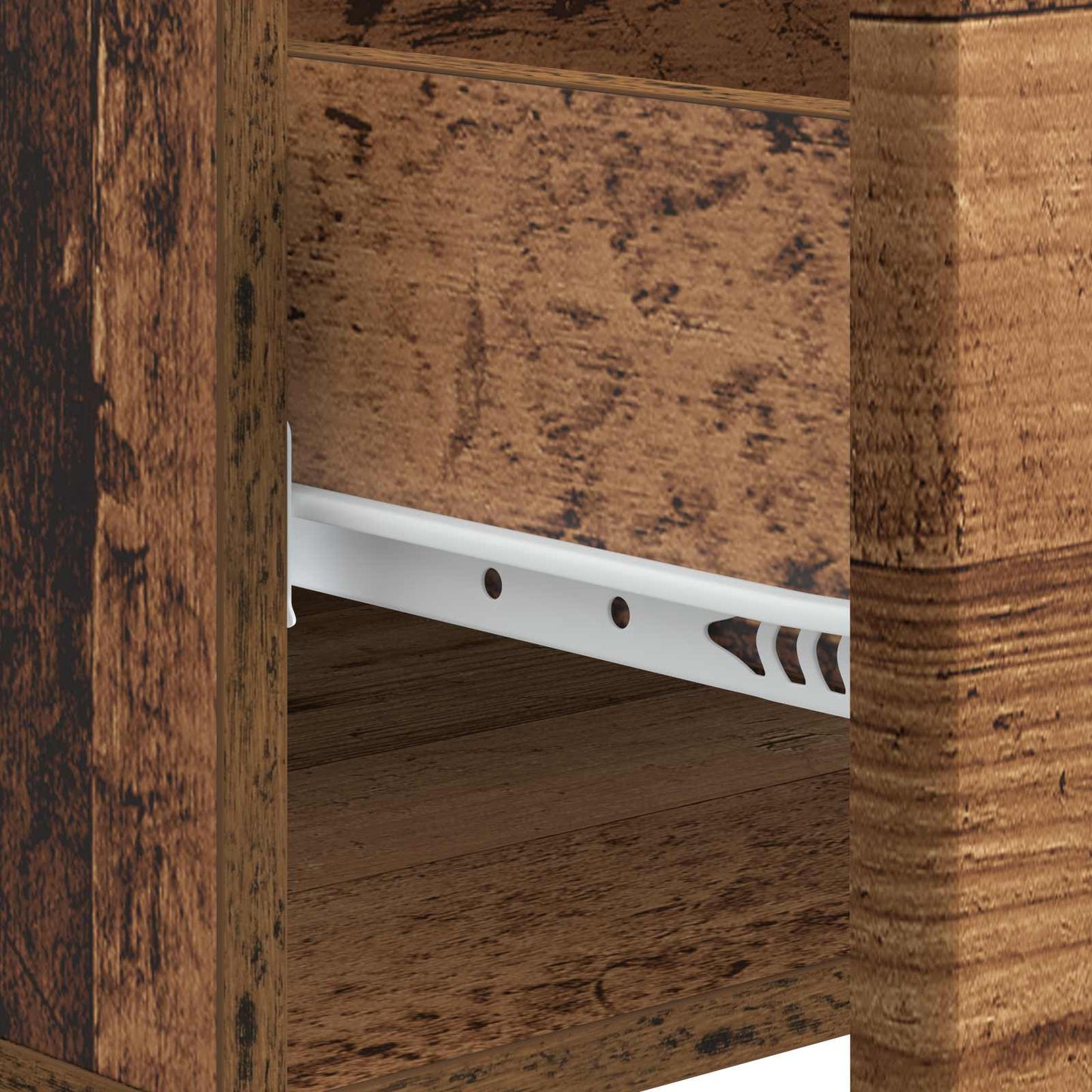 Salontafel met lade Oud hout 49 x 50 x 40 cm Bewerkt hout