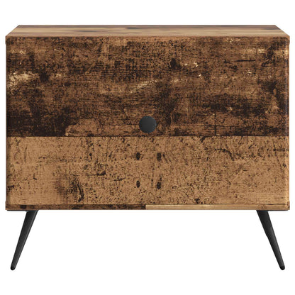 Salontafel met lade Oud hout 49 x 50 x 40 cm Bewerkt hout