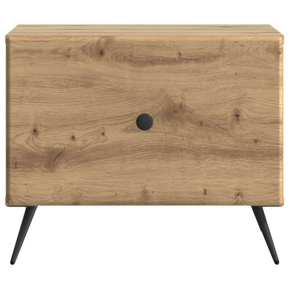 Salontafel Artisanaal eiken 49 x 50 x 40 cm Bewerkt hout
