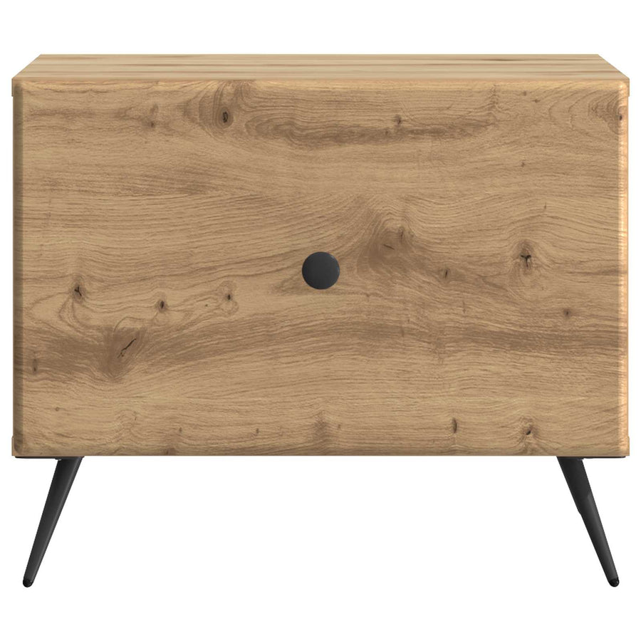 Salontafel Artisanaal eiken 49 x 50 x 40 cm Bewerkt hout