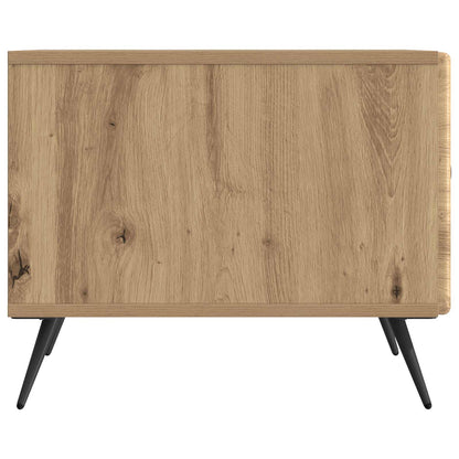 Salontafel Artisanaal eiken 49 x 50 x 40 cm Bewerkt hout