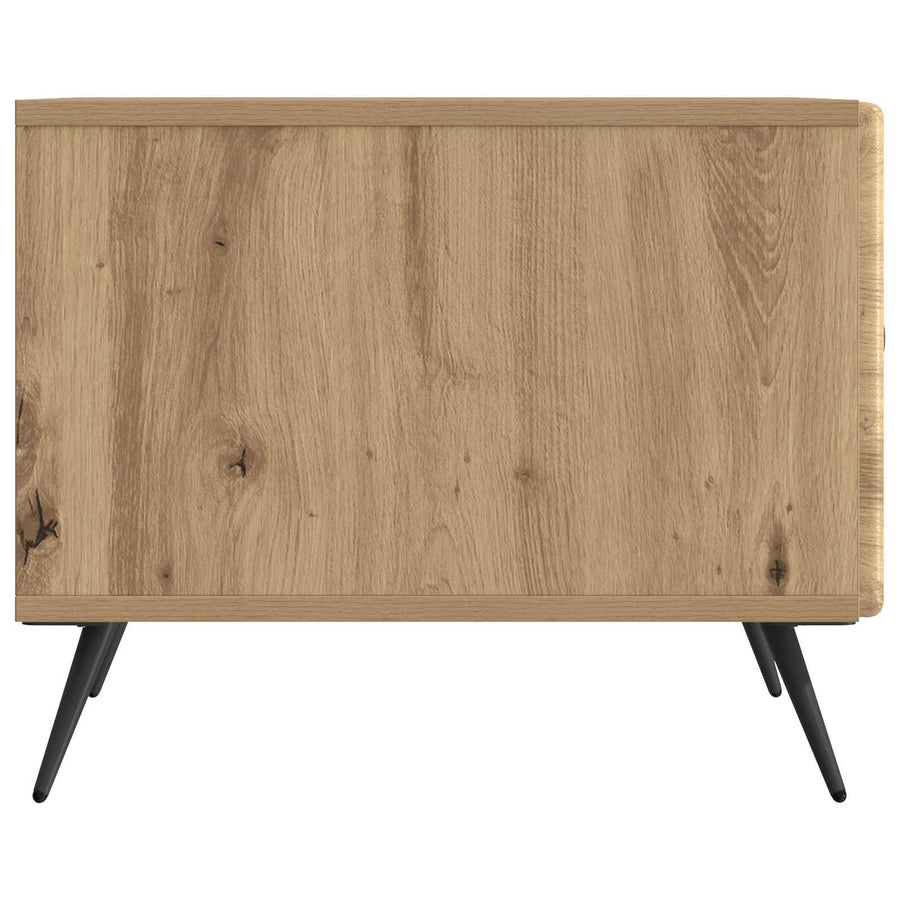 Salontafel Artisanaal eiken 49 x 50 x 40 cm Bewerkt hout