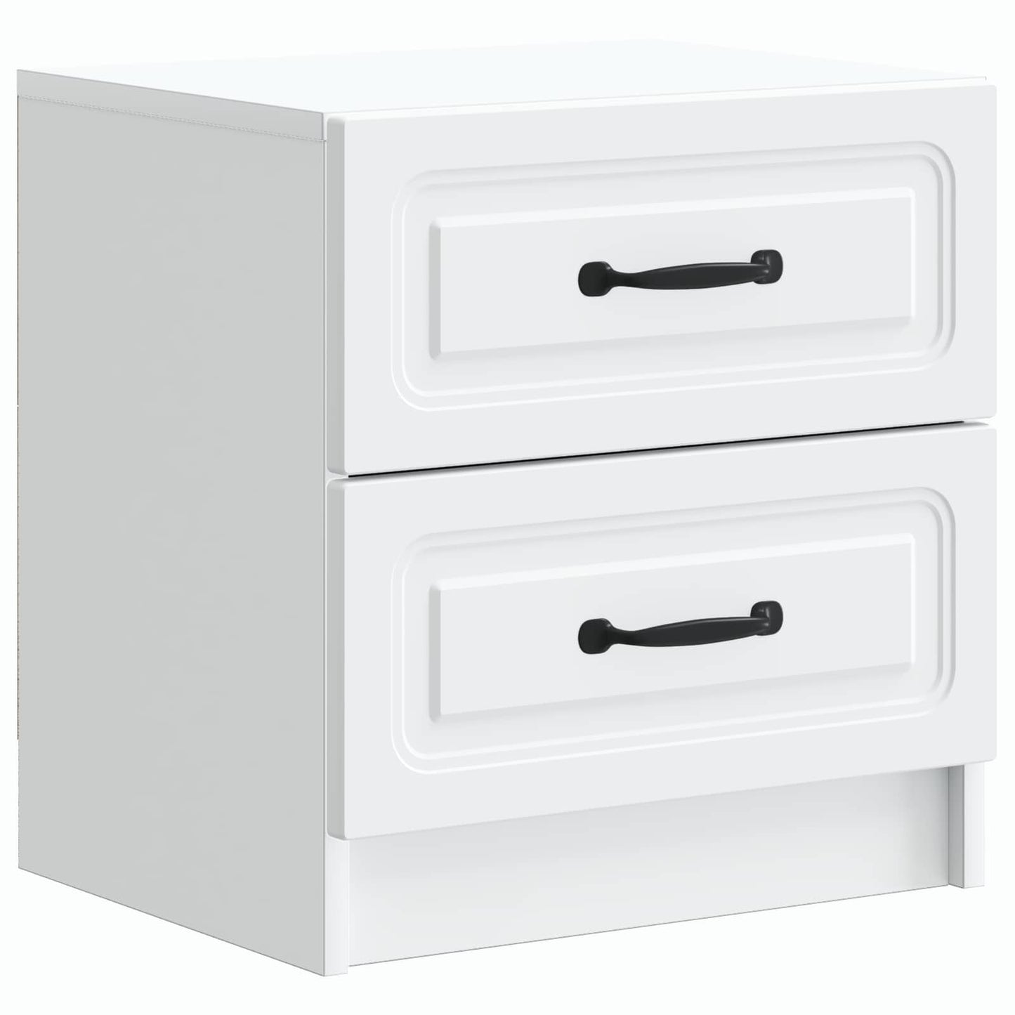 Nachtkastje met lade Wit 43 x 34,5 x 44,5 cm Bewerkt hout