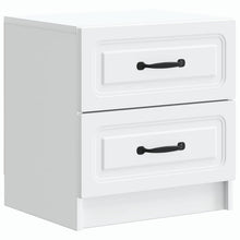 Nachtkastje met lade Wit 43 x 34,5 x 44,5 cm Bewerkt hout