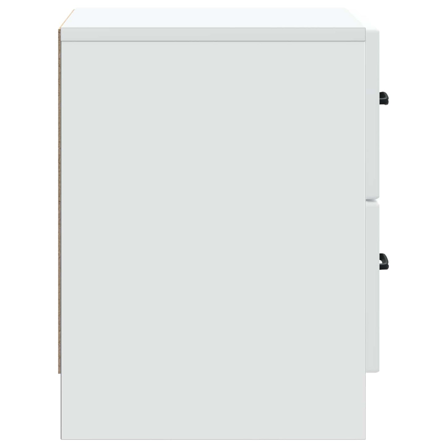 Nachtkastje met lade 2 pcs Wit 43 x 34,5 x 44,5 cm Bewerkt hout