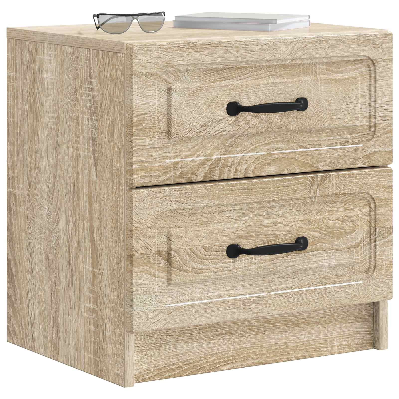 Nachtkastje 2 pcs Sonoma Eiken 43 x 34,5 x 44,5 cm Bewerkt hout