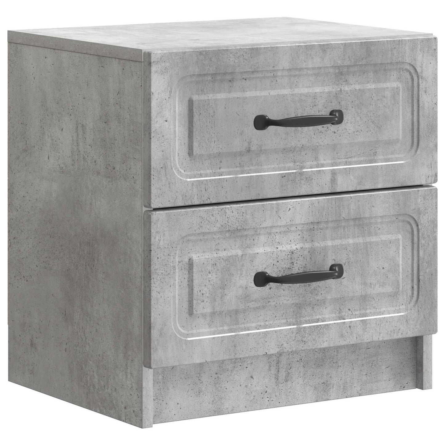 Nachtkastje Betongrijs 43 x 34,5 x 44,5 cm Bewerkt hout