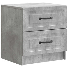 Nachtkastje Betongrijs 43 x 34,5 x 44,5 cm Bewerkt hout