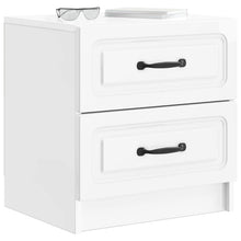 Nachtkastje Hoogglans Wit 43 x 34,5 x 44,5 cm Bewerkt hout