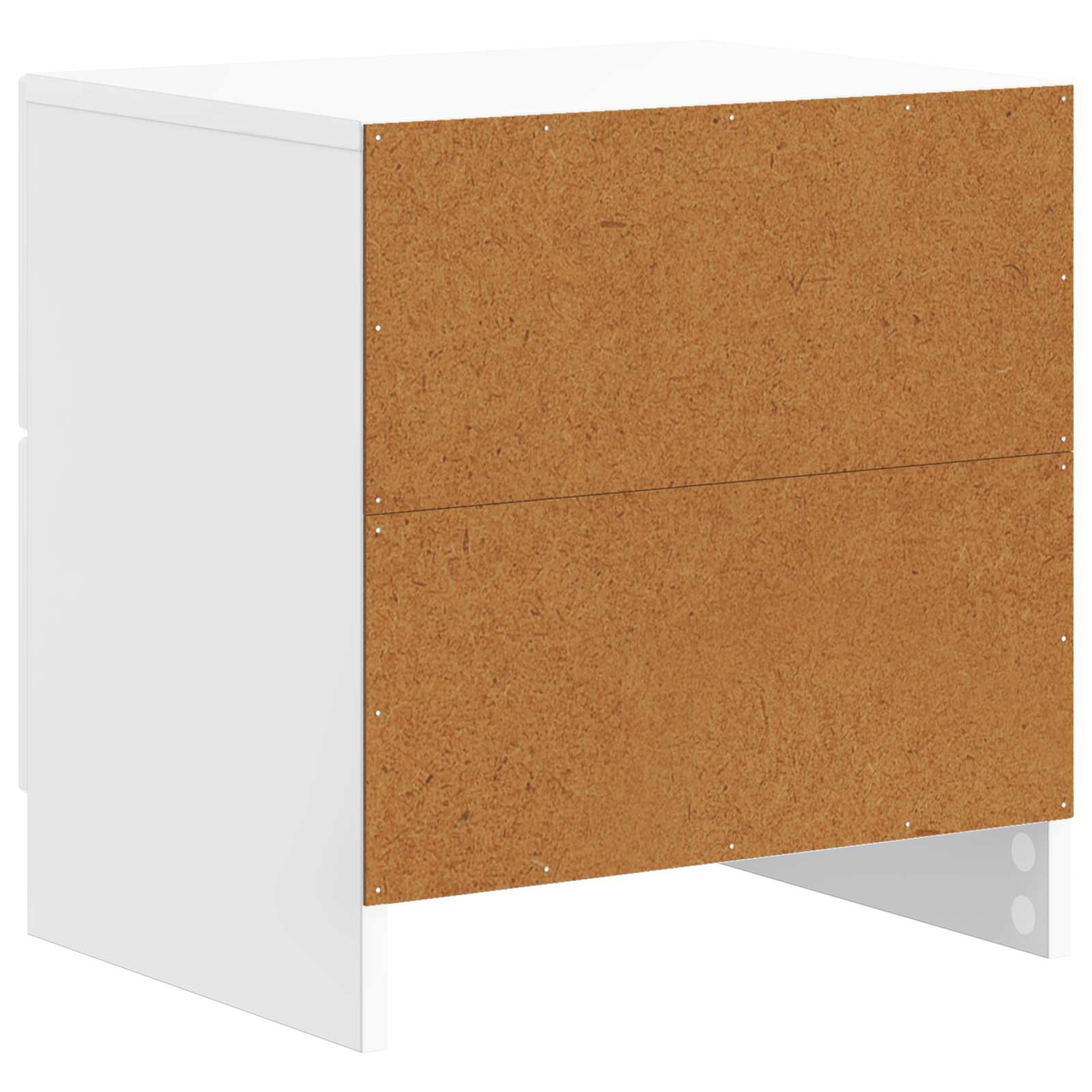 Nachtkastje met lade 2 pcs Hoogglans Wit 43 x 34,5 x 44,5 cm